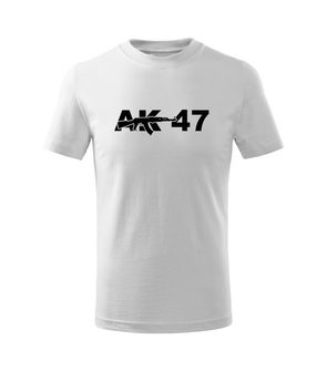 DRAGOWA Detské krátke tričko AK-47, biela