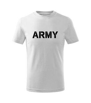 DRAGOWA Detské krátke tričko Army, biela