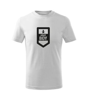 DRAGOWA Detské krátke tričko Army boy, biela