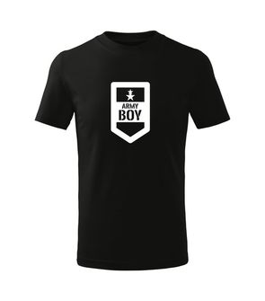 DRAGOWA Detské krátke tričko Army boy, čierna
