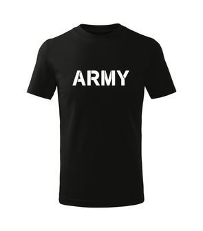 DRAGOWA Detské krátke tričko Army, čierna