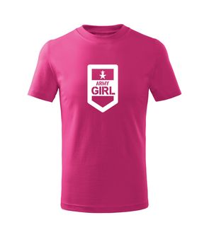 DRAGOWA Detské krátke tričko Army girl, ružová