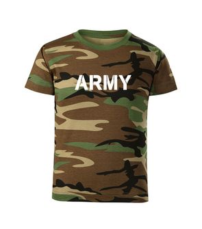 DRAGOWA Detské krátke tričko Army, maskáčová
