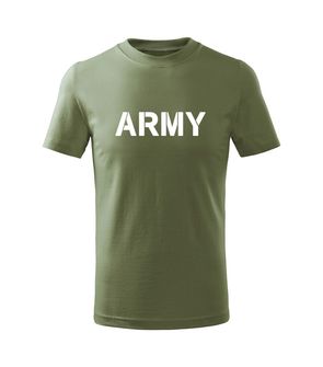 DRAGOWA Detské krátke tričko Army, olivová