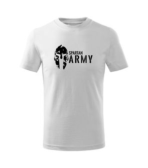 DRAGOWA Detské krátke tričko Spartan army, biela