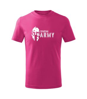 DRAGOWA Detské krátke tričko Spartan army, ružová