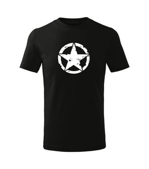 DRAGOWA Detské krátke tričko Star, čierna