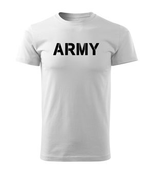 DRAGOWA krátke tričko Army, biela 160g/m2