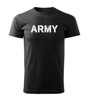 DRAGOWA krátke tričko Army , čierna 160g/m2