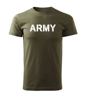 DRAGOWA krátke tričko Army , olivová 160g/m2