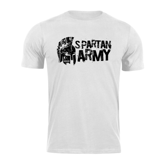 DRAGOWA krátke tričko spartan army Aristón, biela 160g/m2