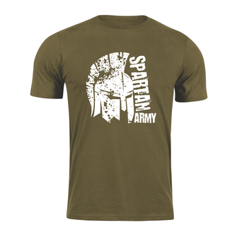 DRAGOWA krátke tričko spartan army León, olivová 160g/m2