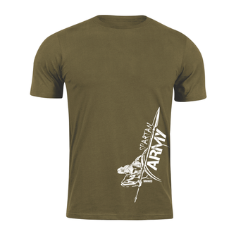 DRAGOWA krátke tričko spartan army Myles, olivová 160g/m2