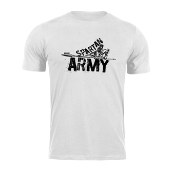 DRAGOWA krátke tričko spartan army Nabis, biela 160g/m2