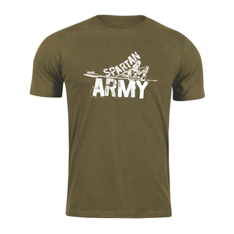 DRAGOWA krátke tričko spartan army Nabis, olivová 160g/m2