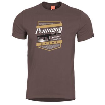 Pentagon A.C.R. tričko, hnedé