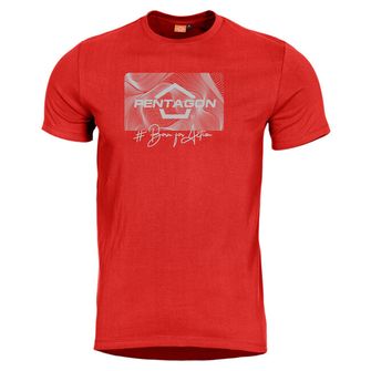 Pentagon Contour tričko, červené