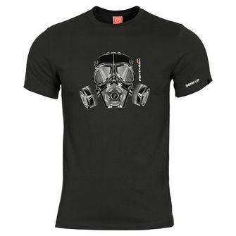 Pentagon Gas Mask tričko, čierne