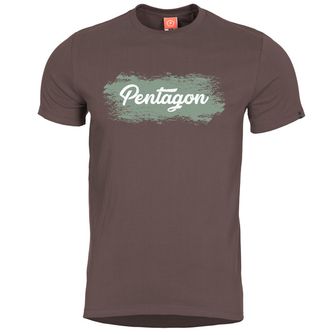 Pentagon Grunge tričko, hnedé