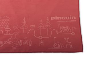 Pinguin uterák Micro towel Map 40 x 40 cm, červená