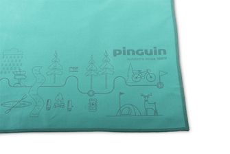 Pinguin uterák Micro towel Map 60 x 120 cm, petrol