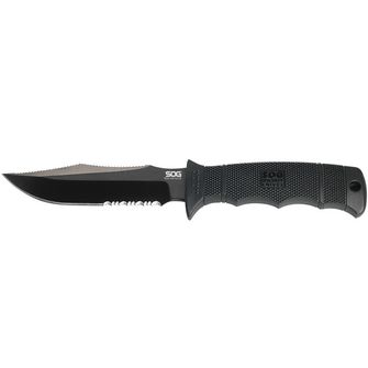 SOG Pevný nôž SEAL PUP ELITE - KYDEX SHEATH - Black TINI, Partially Serrated