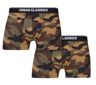 Urban Classics pánske boxerky 2-pack, wood camo