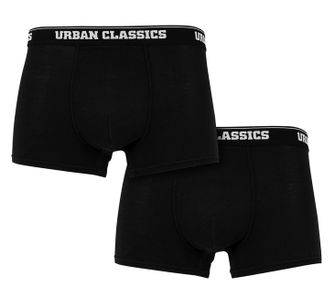 Urban Classics pánske boxerky, 2-PACK, čierne