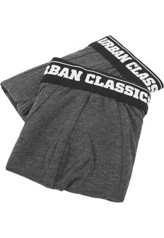 Urban Classics pánske boxerky double pack, šedé