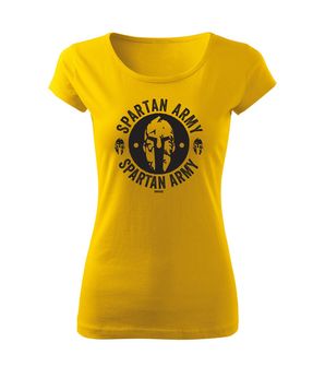 DRAGOWA dámske krátke tričko Archelaos, žltá 150g/m2