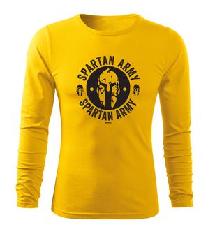 DRAGOWA Fit-T tričko s dlhým rukávom Archelaos, žltá 160g/m2