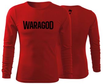WARAGOD Fit-T tričko s dlhým rukávom FastMERCH, červená 160g/m2