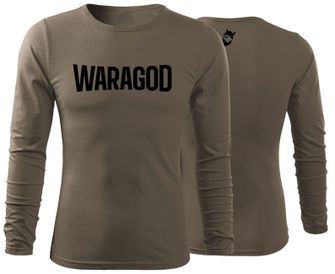 WARAGOD Fit-T tričko s dlhým rukávom FastMERCH, olivová 160g/m2