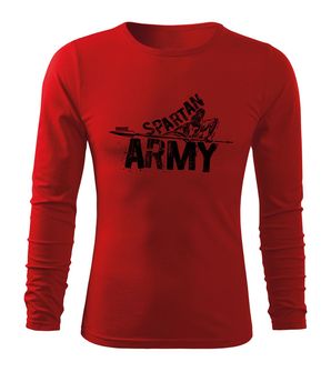 DRAGOWA Fit-T tričko s dlhým rukávom Nabis, červená 160g/m2