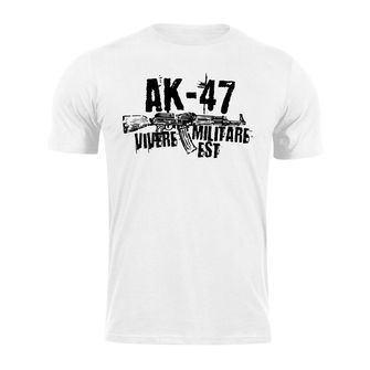 DRAGOWA krátke tričko Seneca AK-47, biela 160g/m2