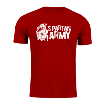 DRAGOWA krátke tričko spartan army Aristón, červená 160g/m2