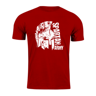 DRAGOWA krátke tričko spartan army León, červená 160g/m2